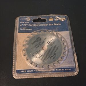 Portland Saw 4" 24T Carbide Circular Saw Blade~24 Teeth (68400)